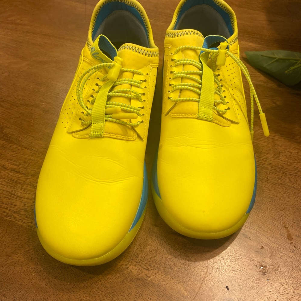 Clove Womens Classic Nursing Shoes Limited Edition Neon Yellow/blue Sz 8.5 - Picture 5 of 6